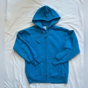 Aritzia TNA boyfriend fit Blue Hoodie with Pockets